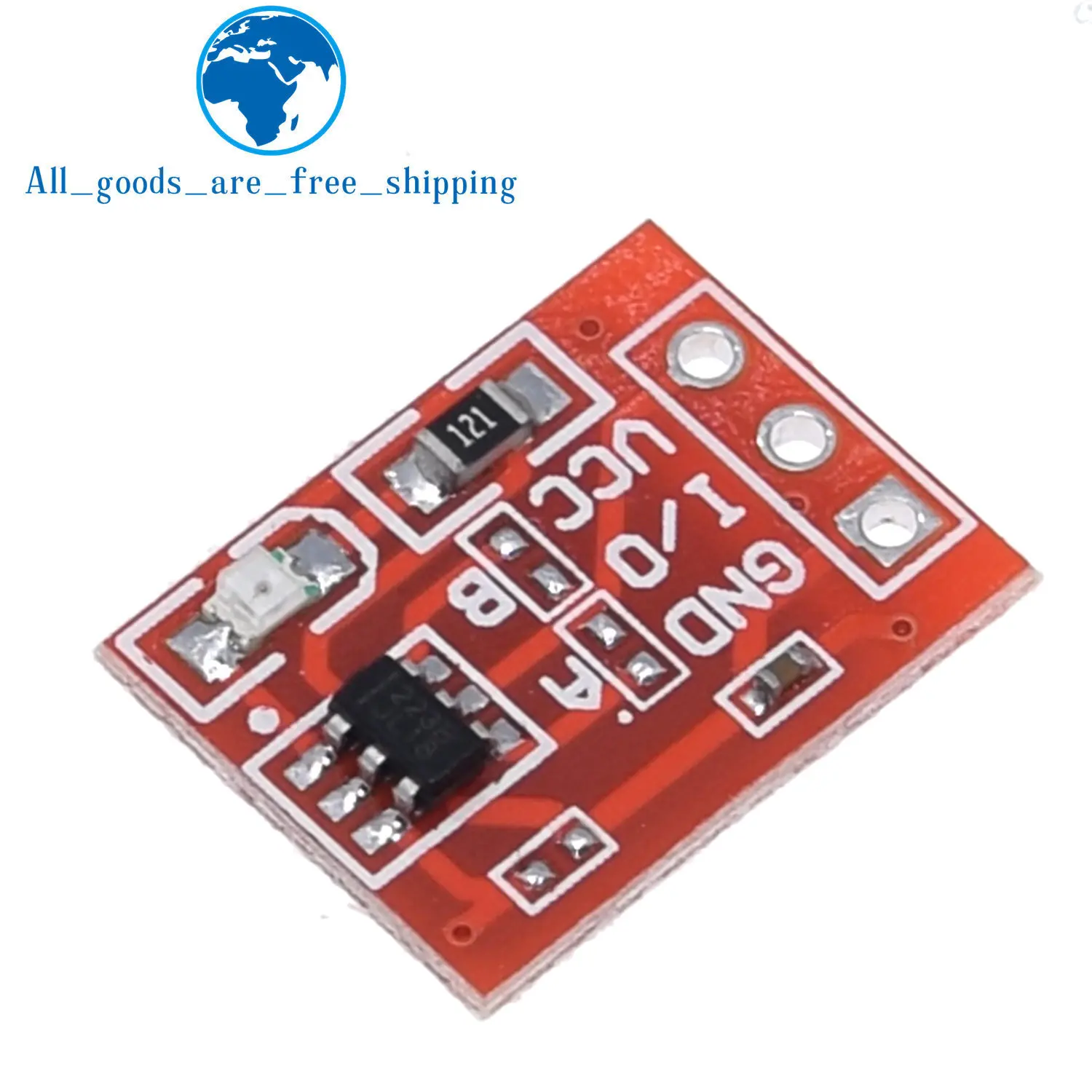 1/5/10 قطعة TTP223 اللمس مفتاح وحدة تبديل لمس زر الذاتي قفل/لا قفل بالسعة مفاتيح قناة واحدة