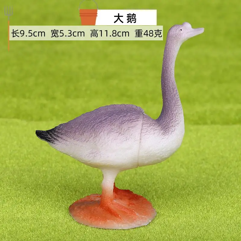 PVC Plastic Mini Boerderij Pluimvee Dieren Huisdecoratie Figuurtjes Gesimuleerde Dieren Hond Varken Schaap Kip Model Kinderspeelgoed