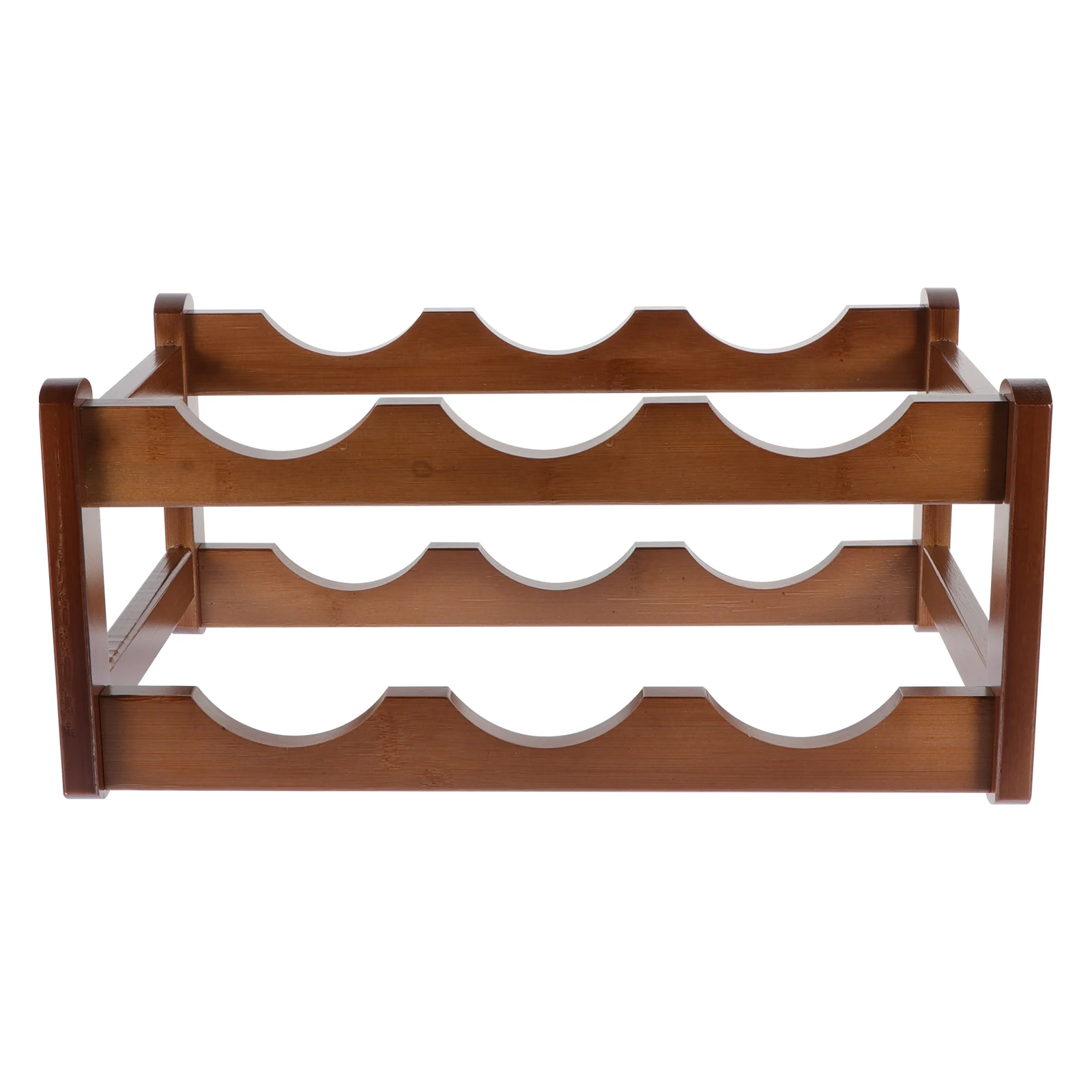 

Solid Wood Rack Countertop Bottle Holder Storage Kitchen Pantry Dining Red Six Bottles Wooden Racks Design