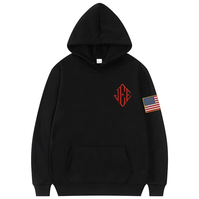 

Y2k JEE Epstein Embroidery Same Style Print Hoodie Men Women Casual Fleece Oversized Sweatshirt Male Fashion Hip Hop Pullovers