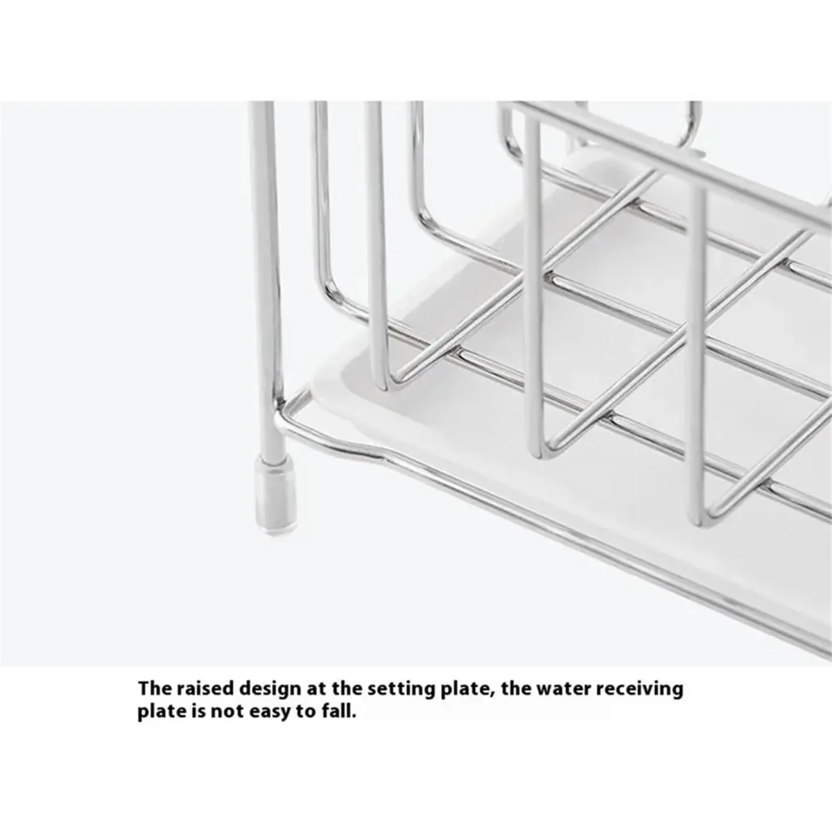 Kitchen Sink Sponge Holder Storage Rack for Sink Kitchen Sink Organizer Anti-Rust Sink Sponges Scrubbers Soap Dish Rack