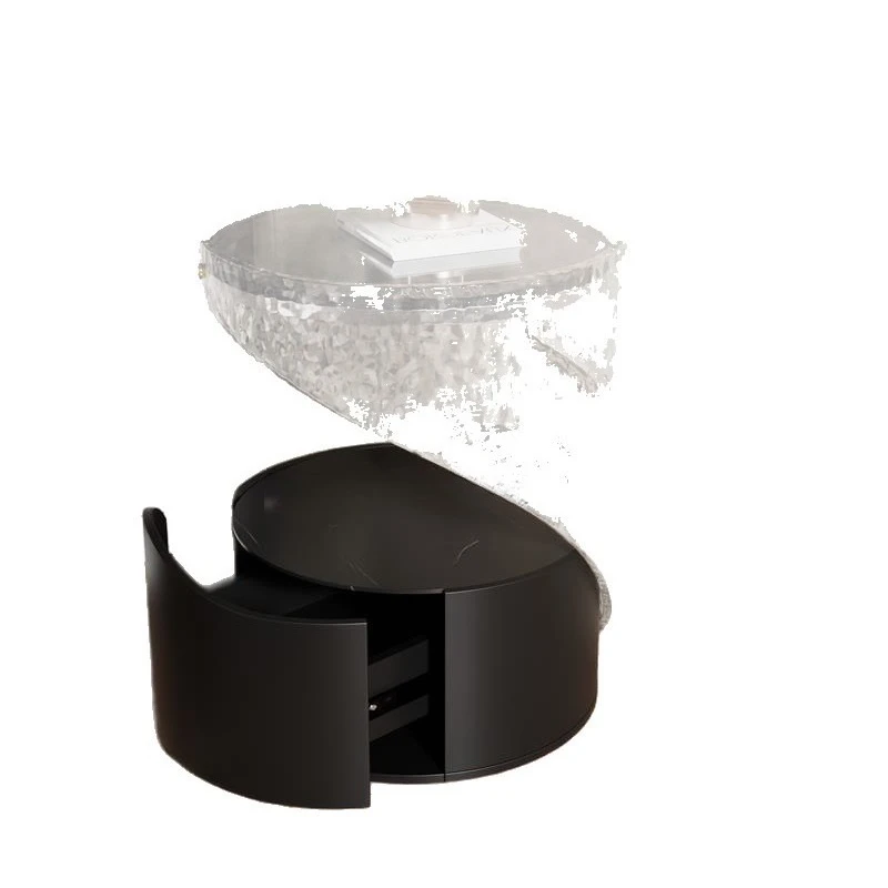 Premium atmosphere acrylic smart bedside table light luxury high value bedside table