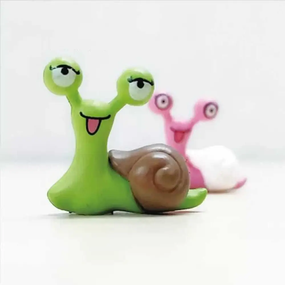 Moss Micro Landscape Cartoon Snails Fairy Art Creative Snail Sculpture Simulated Exquisite Animal Model Home