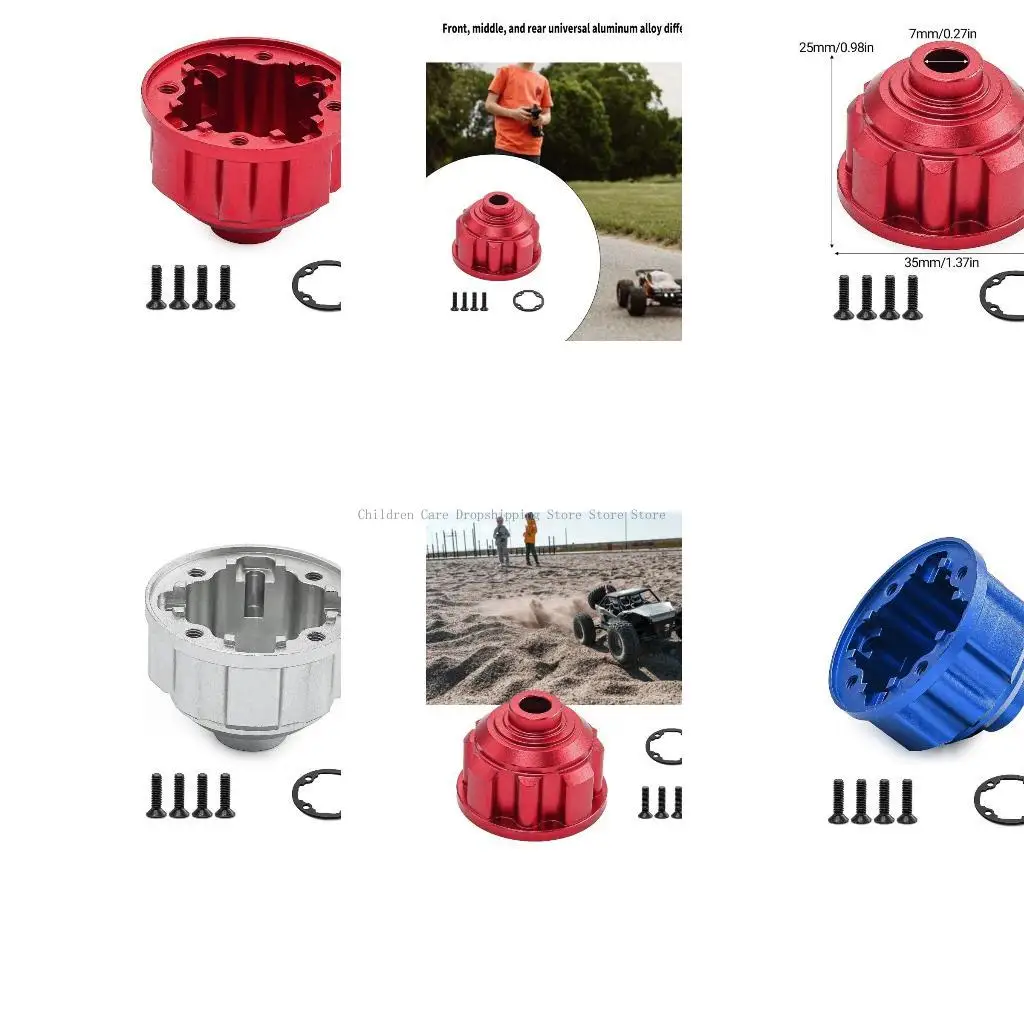 

Набор модельных металлических дифференциальных корпусов для 1:10 Tractor Car Model Boys Teens