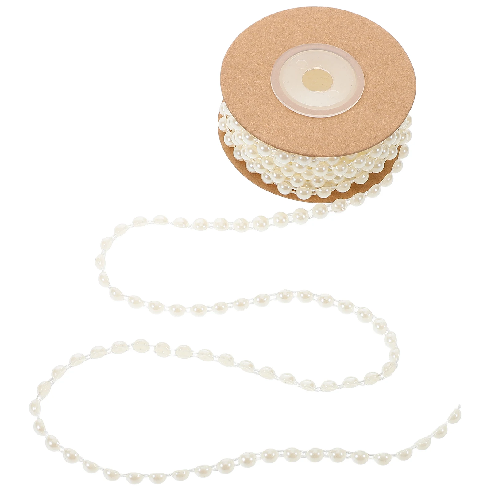 

Bead Chain Accessories Pearl Beads Crafts Wire Garland Strands ABS Cotton Line Half Round DIY Jewelry Making Supplies