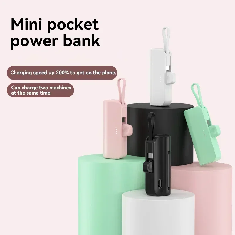 Lenovo 50000mAh Mini Capsule Power Bank Plug and Play Large Capacity Portable Powerbank For iPhone Huawei Samsung 2026 Hot Sales - view 5
