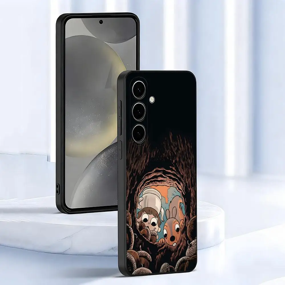 O-Over The G-Garden W-Wall Phone Case For Samsung S26 S25 S24 FE S23 S22 S21 Plus S20 Ultra Note20Ultra Black Soft Shell