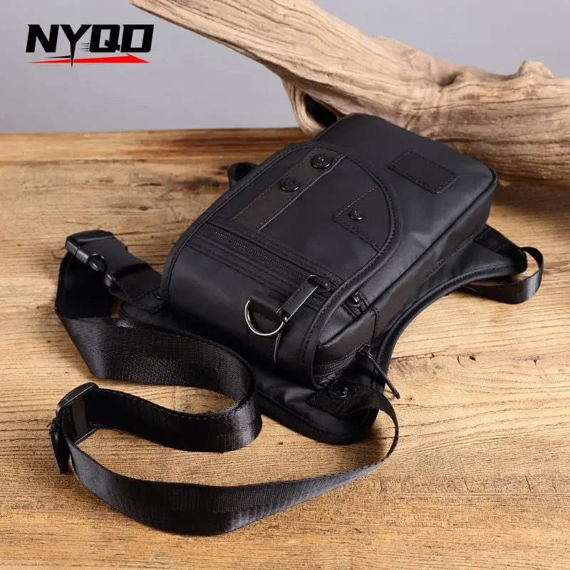 Men Waterproof Motorcycle Leg Bag Drop Messenger Shoulder Bags Travel Motorcycle Tactical Chest Pouch Bum Hip Belt Purse