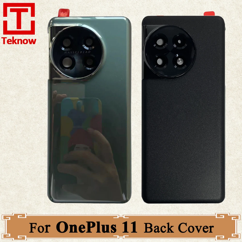 Original New Back Battery Cover For OnePlus 11 Back Battery Door PHB110 CPH2449 CPH2447 Housing Case Rear Glass Camera Lens