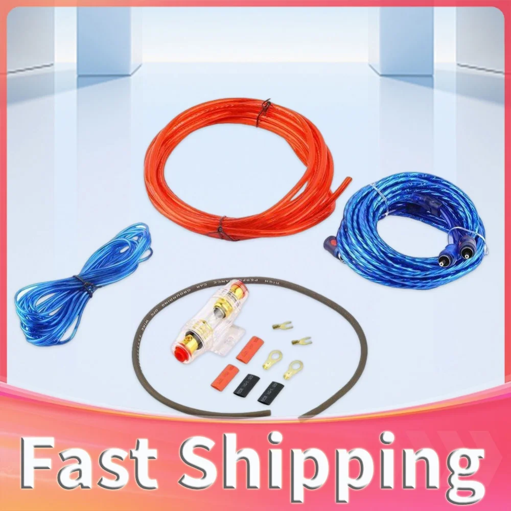 1500W Speaker Installation Wires 60 AMP Holder Car Power Amplifier Wiring Kit Subwoofer Speaker Line for Auto Vehicle Parts