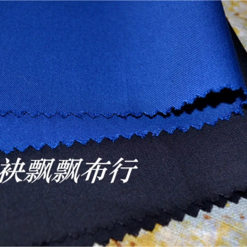 Primavera y otoño traje tela azul real negro café índigo púrpura luz antiarrugas pantalones falda conjunto