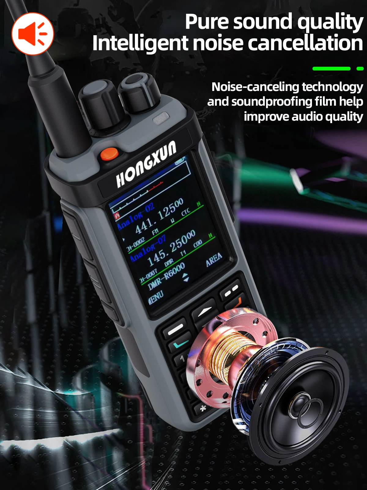 HX DP4801 DMR جهاز اتصال لاسلكي رقمي محمول باليد لوحة مفاتيح كاملة 20 وات مخرج طاقة مقاوم للانفجار اتصال داخلي طويل مقاوم للماء