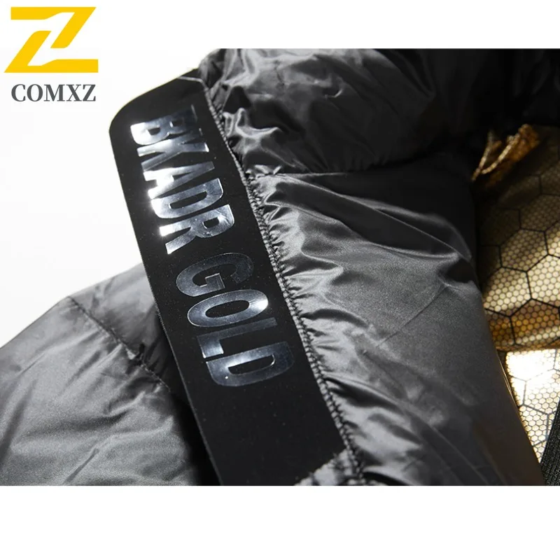 COMXZ Luxurious Men Puffer Coat Hooded Collar Outdoor Adventure Windproof Filler Down Daily Wear Style Lightweight Winter Coat