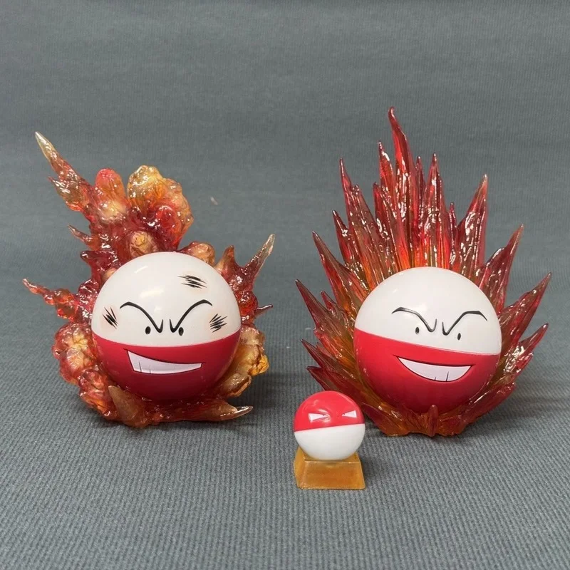 포켓몬 빨간색과 녹색 애니메이션 피규어 Voltorb 피규어 Pvc 동상 모델 룸 데스크탑 장식 컬렉션 소년 선물 게임 완구