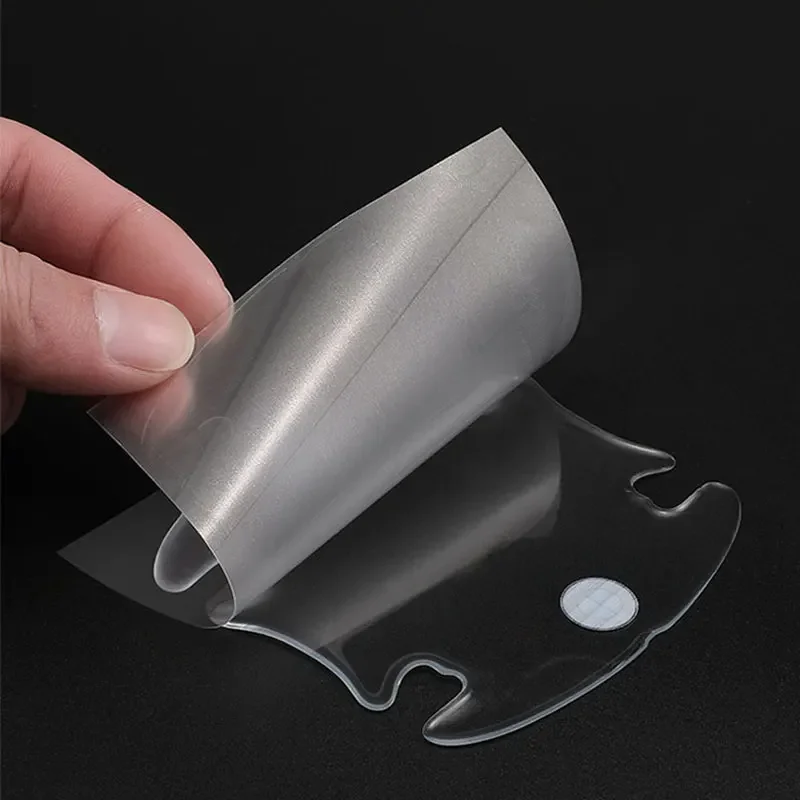 4/8pcs Transparent Car Sticker Protector Cars Doors Scratch Door Handle Sticker Rearview Mirror Protection Strip Auto Accessory