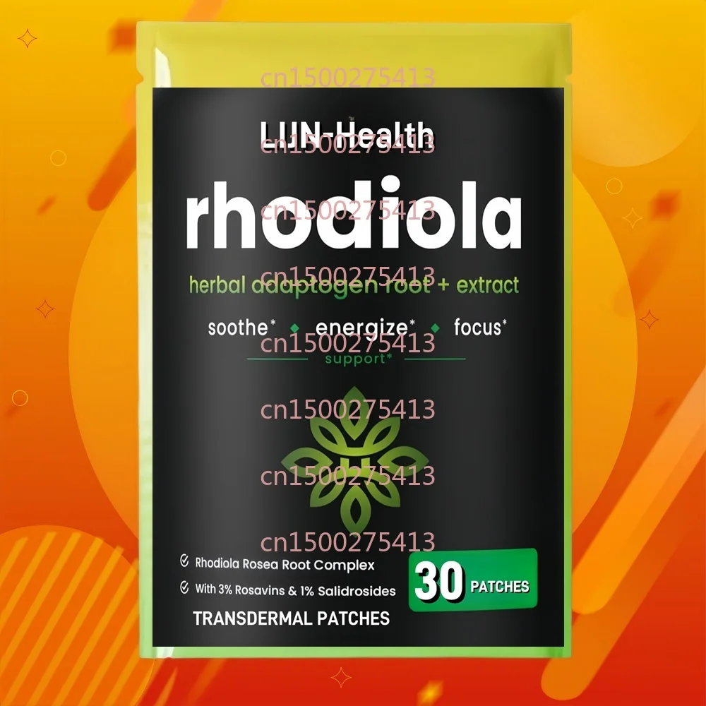 

30 трансдермальных пластырей с родиолой розовой для повышения энергии, снятия стресса, улучшения настроения и концентрации внимания