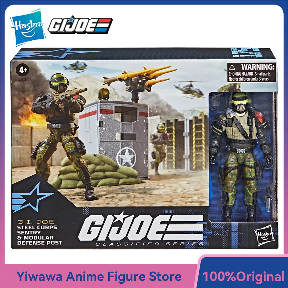 

Original NEW Hasbro G.I. Joe Classified Series #175, Steel Corps Sentry & Modular Defense Post 6-Inch Action Figure Model Toys