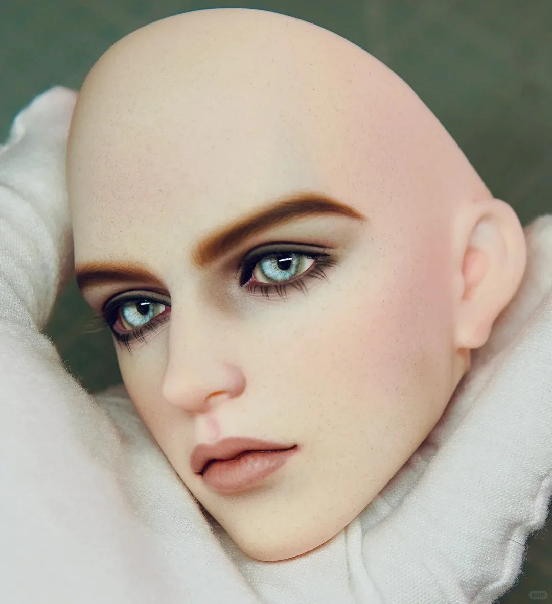 New sd BJD doll 1/3 girl with thick Bonnie single head, featuring a cat girl, Felix sisters, resin, toy angel, just a head