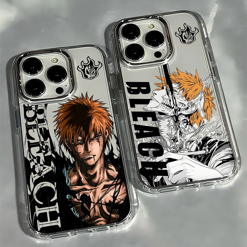 Anime Heiße Coole Neue BLEACHS Telefon Fall Für iPhone 17 16e 16 15 14 13 12 11 mini Pro Max X XR XSMAX Air Plus Transparent Soft Cover