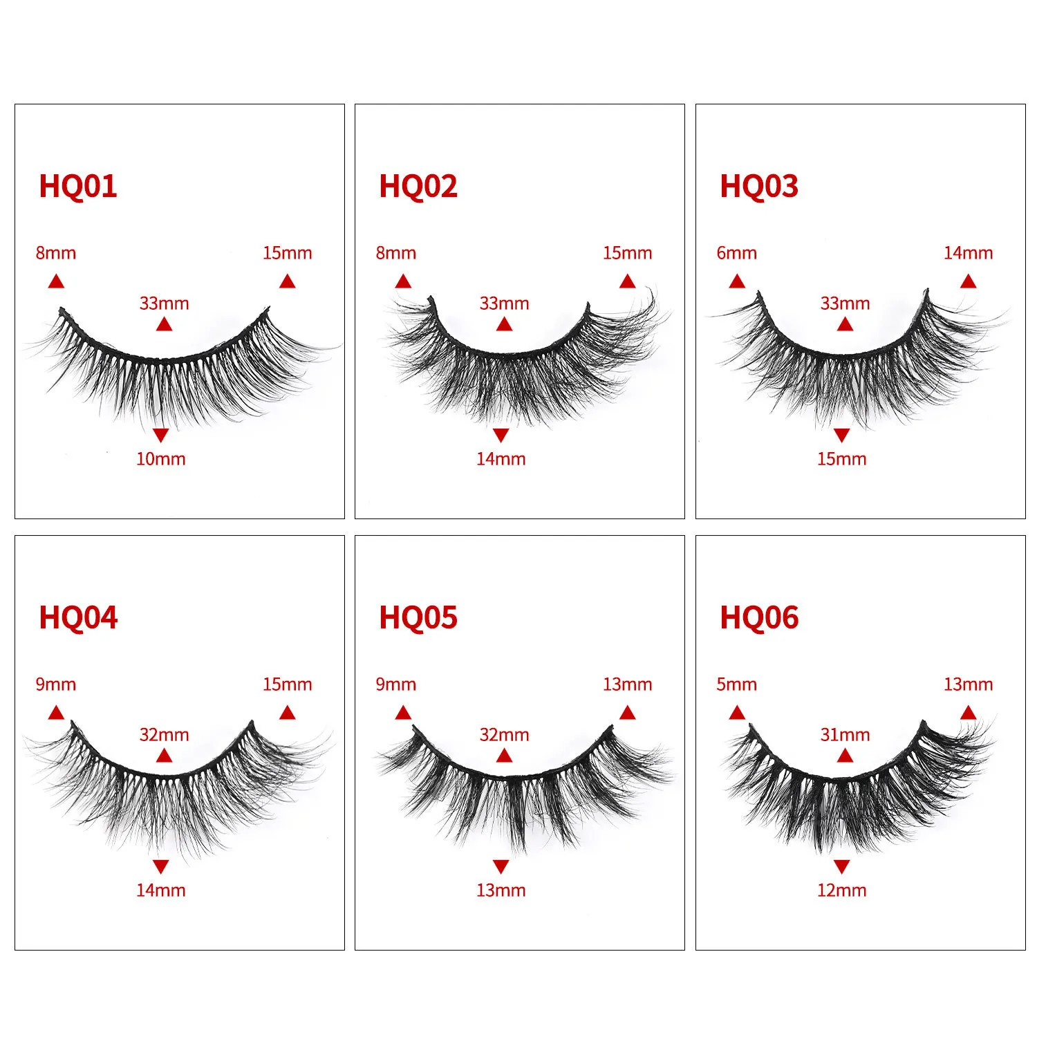 New Makeup 5-pair Light Fox Eyelashes Elongated End of The Eye Whole Cluster of Natural Fluffy False Eyelashes