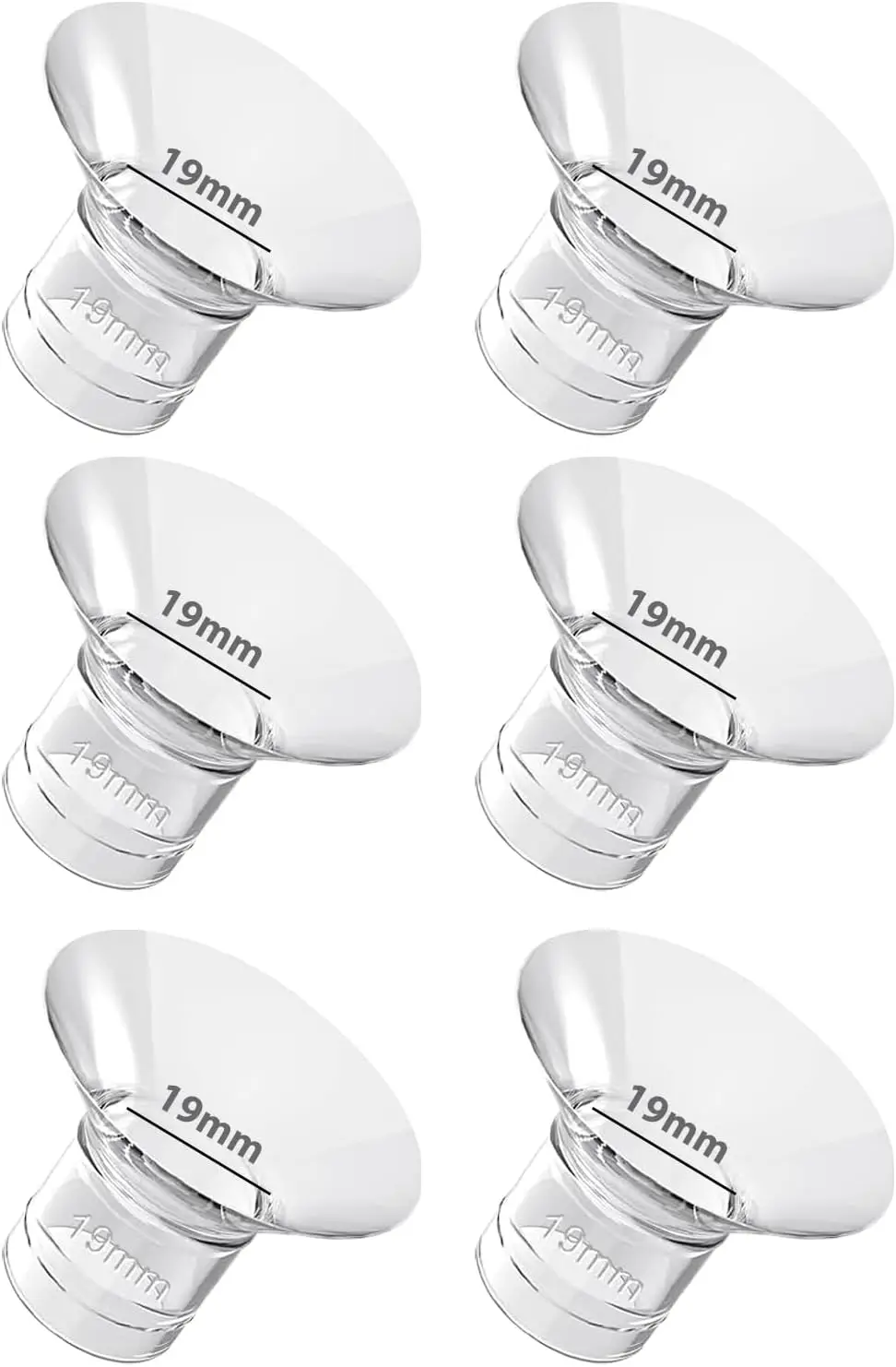 Breast Pump Acessórios, inserções de flange, adaptador conversor, mamilo pequeno, adaptador chifre, 13mm, 15mm, 17mm, 19mm, 21mm