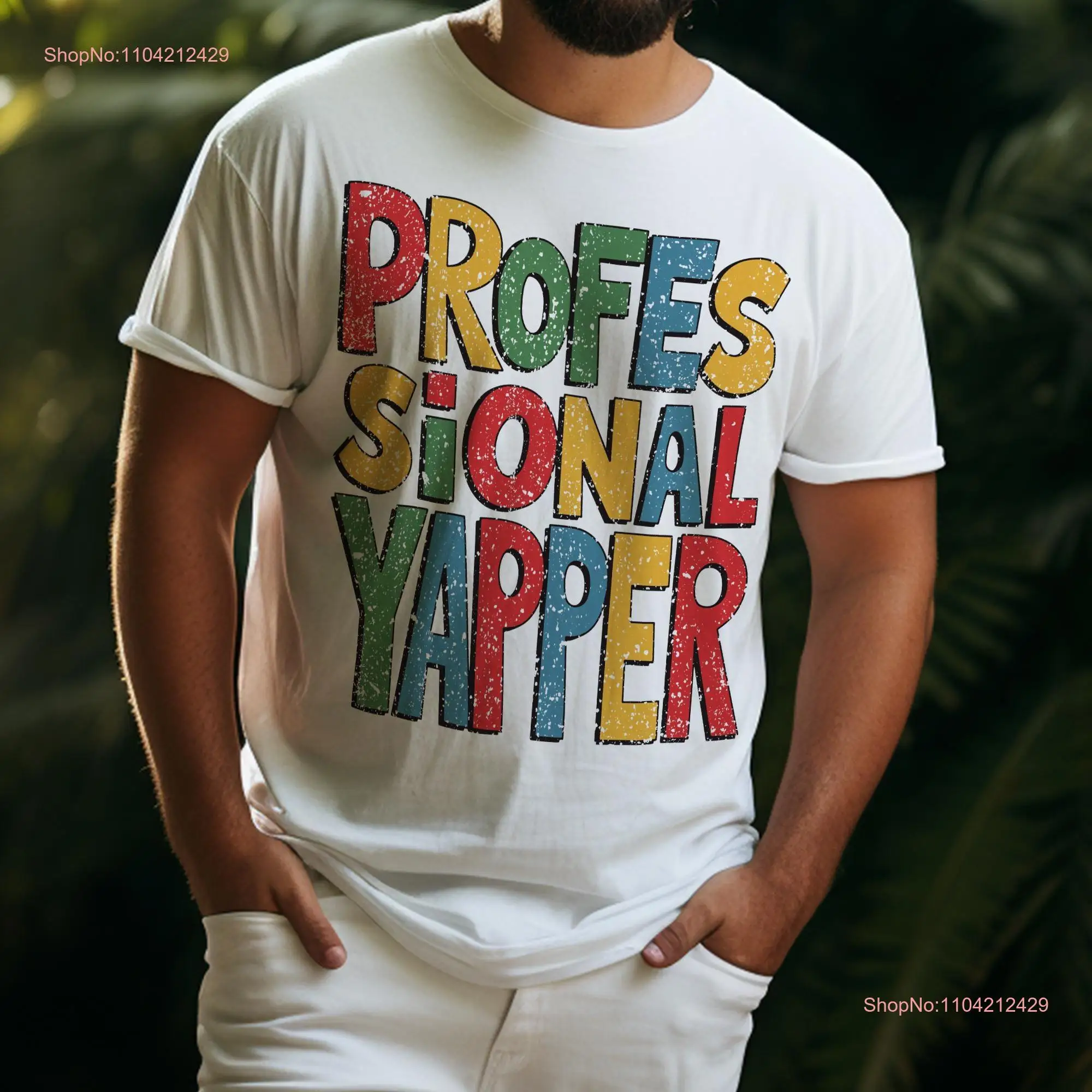 Professional Yapper T Shirt Funny Trendy Meme Sarcasm For s Weird core design cute tee long or short sleeves