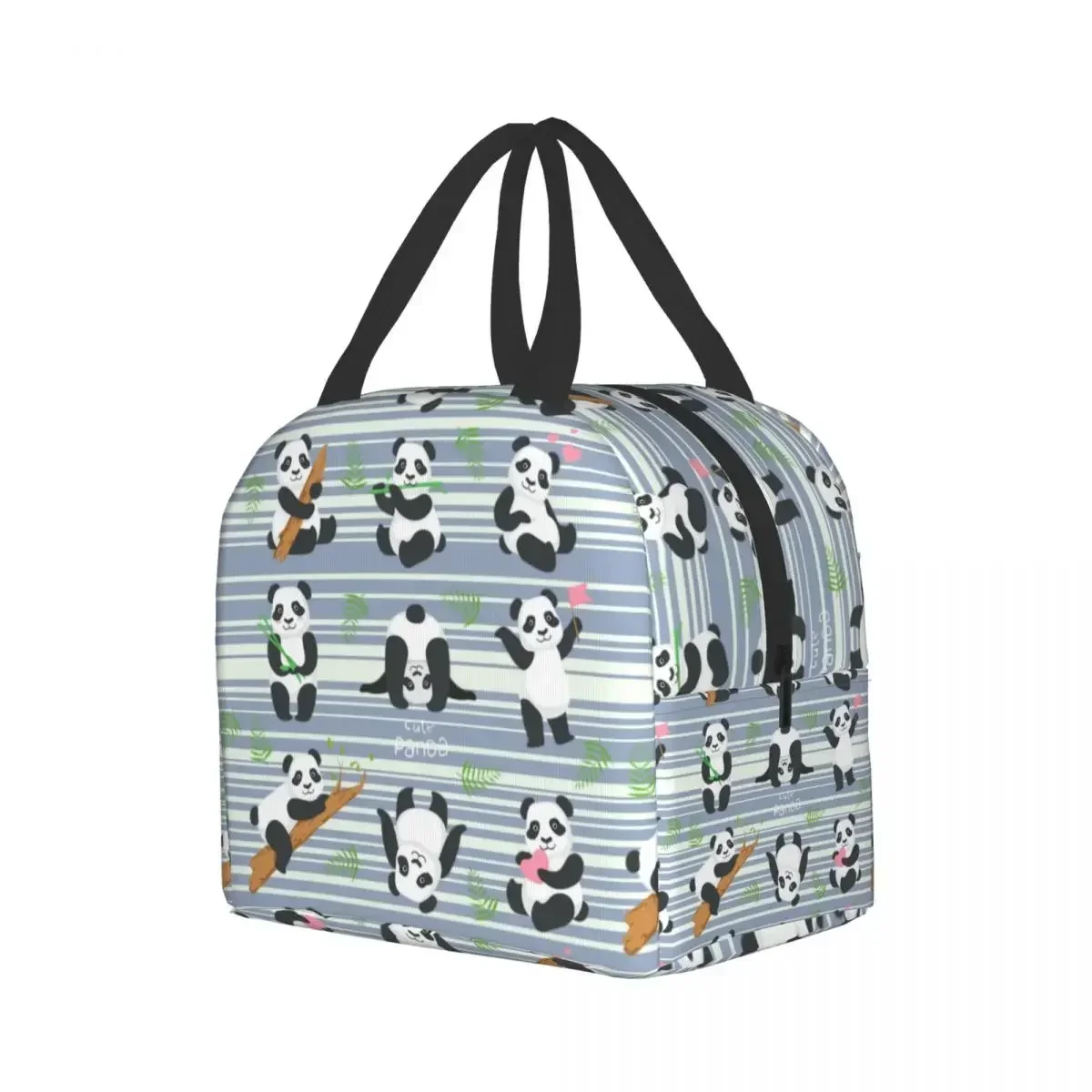 Cute Panda Bear Lunch Box Women Leakproof Cartoon Animal Thermal Cooler Food Insulated Lunch Bag School Children Student