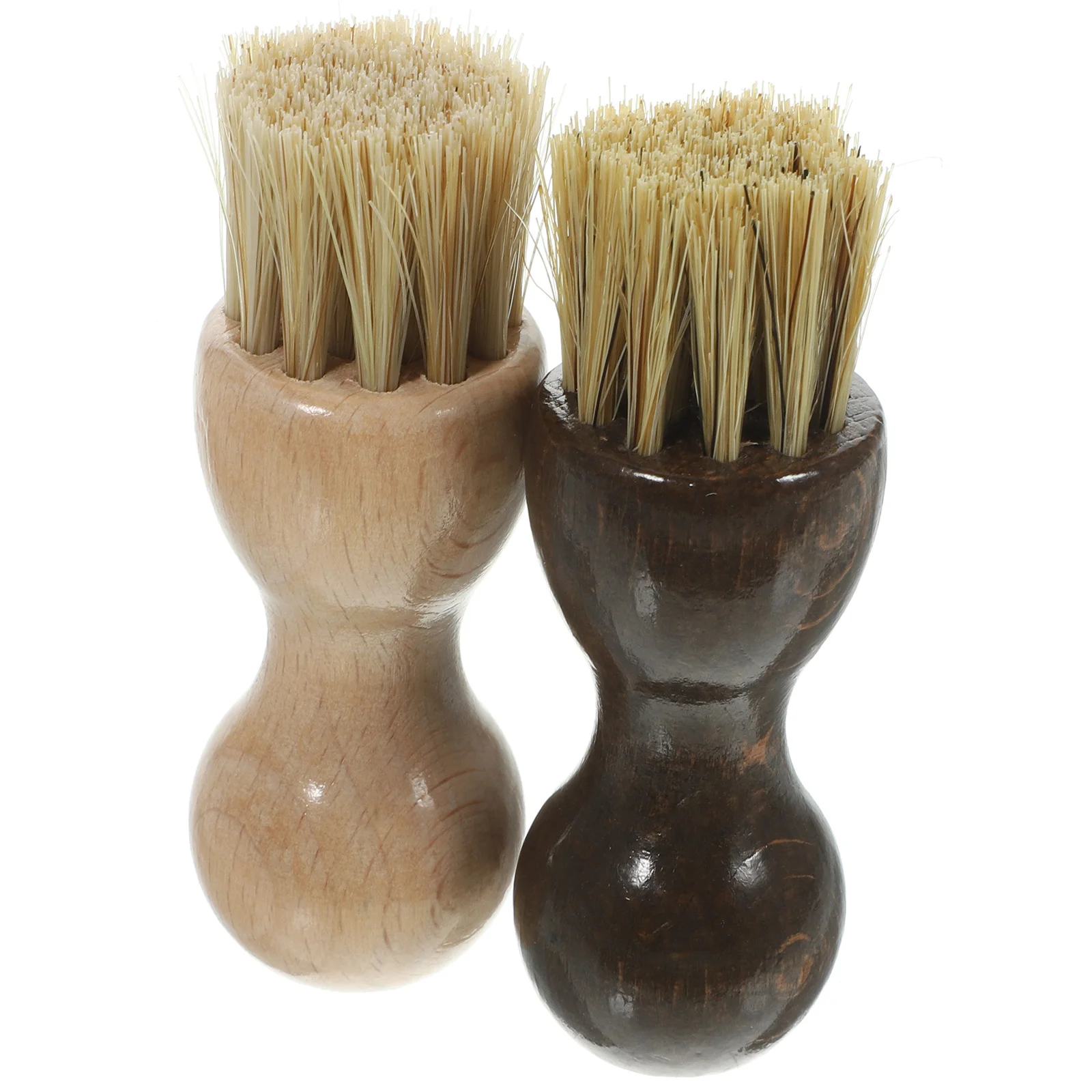 

2 Pcs Cleaning Brushes Cleaning Brush for Suede Polish Sole Mud Remover Travel Size Pig Hair Black iginal Wood