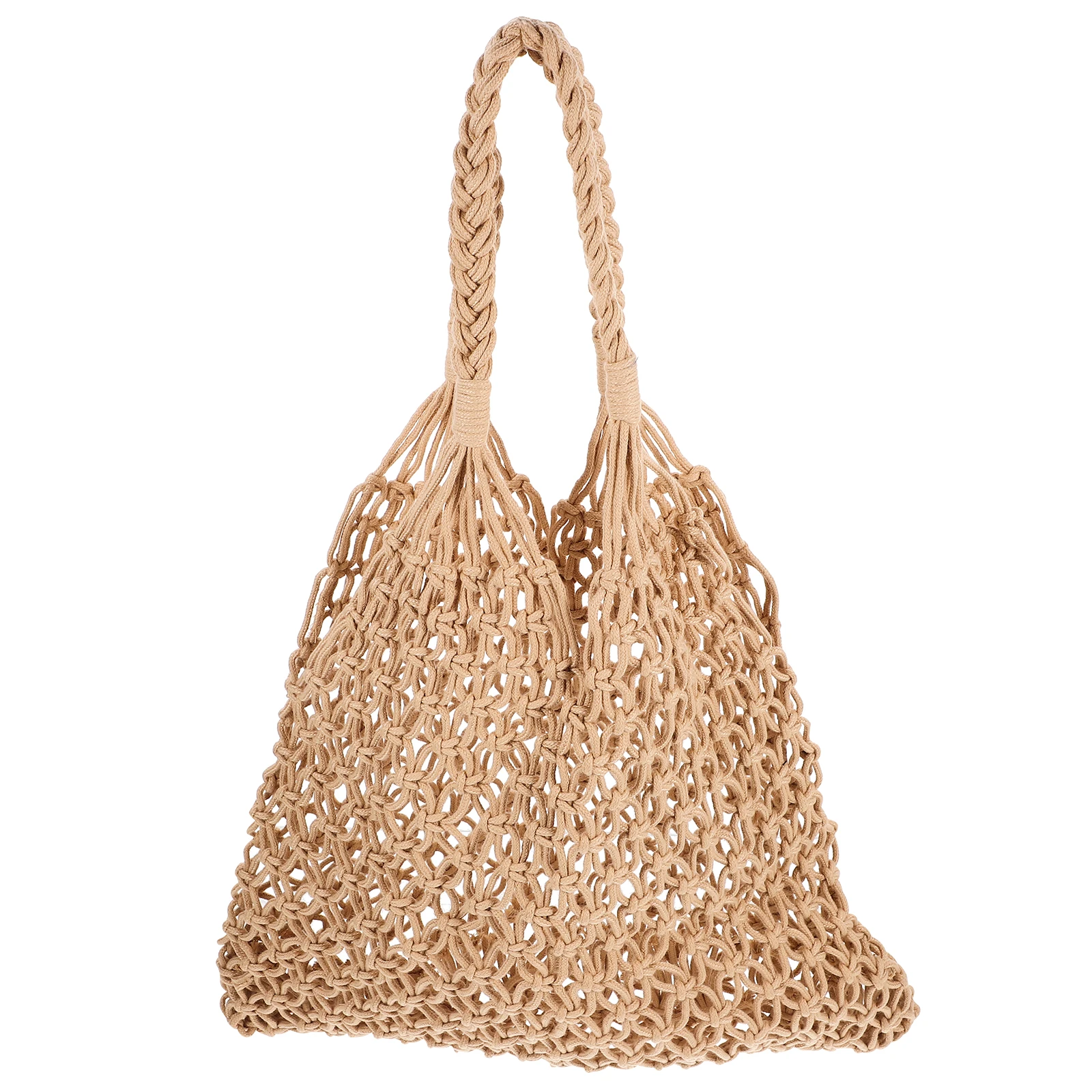 

Straw Bag Beach Mesh Tote Woven Travel Hollow Out Large Black for Women Vacation