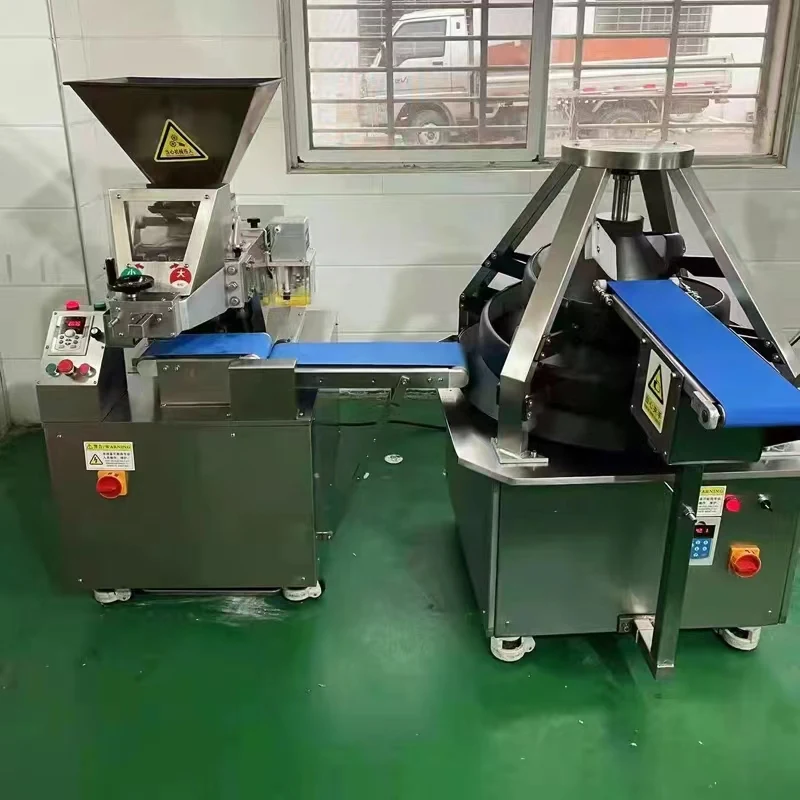 Mesin Pembuat Bola Adonan Roti Otomatis, Pembagi Bulat Kerucut, Pembulat Adonan Roti Pizza, Mesin Pembulat Adonan Kerucut