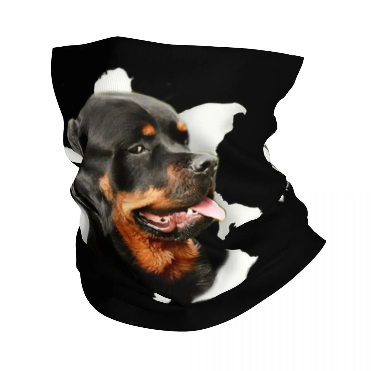 Rottweiler Meme Neck Gaiter Women Men UV Protection Winter Family Guard Dog Bandana Scarf for Hiking