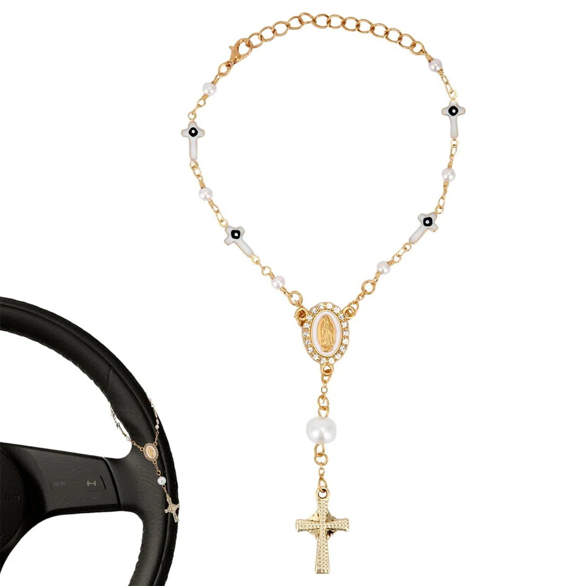 New Steering Wheel Bead Pendant | Car Pendant Accessories | Car Pendant | Unique and Fashionable Car Pendant Decoration view 6
