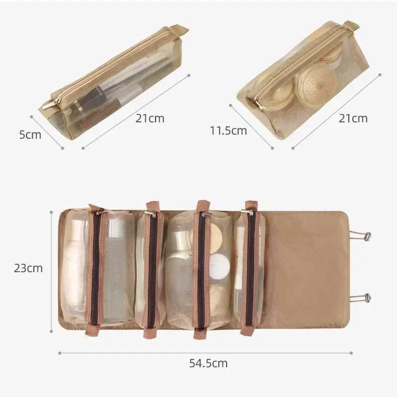 Multifunctionele draagbare waterdichte opvouwbare make-uptas Reisopslag Organisator Toilettas Wassen Badkit Zakken