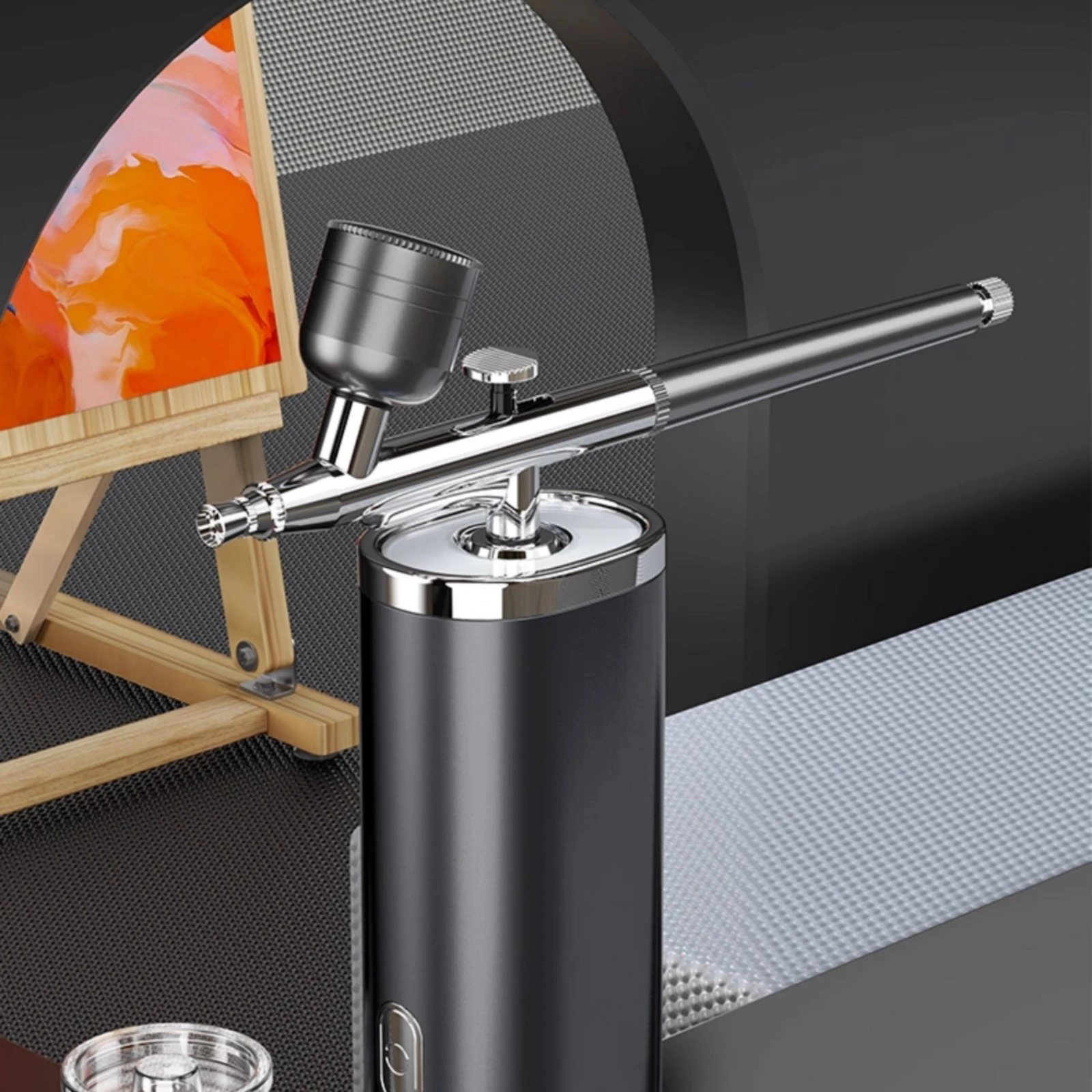 Electric Airbrush Spray Precision Control Two-nozzleNozzle Airbrush Handheld Spray for Painting, Model Coloring