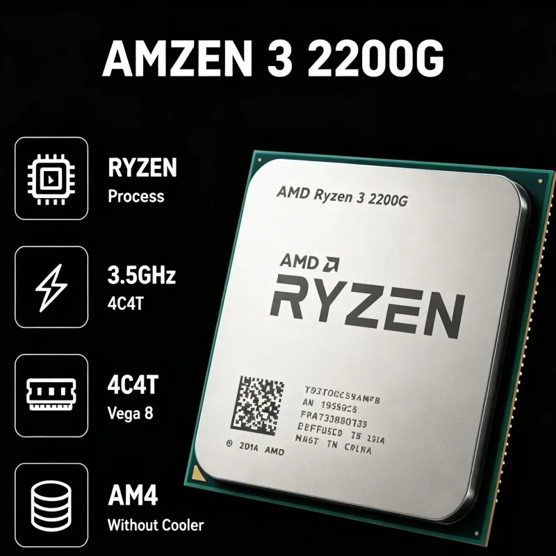 amd-ryzen-3-2200g-processor-quad‑core-quad‑thread-65w-tdp-35ghz-vega-8-graphics-socket-am4-gaming-cpu-without-cooler