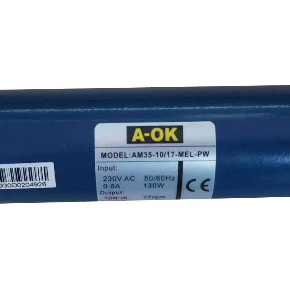 Imagem -02 - A-ok Am35 10 17 Motor Inteligente de Persianas Remoto Rf433 Aplicativo Tuya Wifi 40 45 47 50 mm Tubo 230v 120v