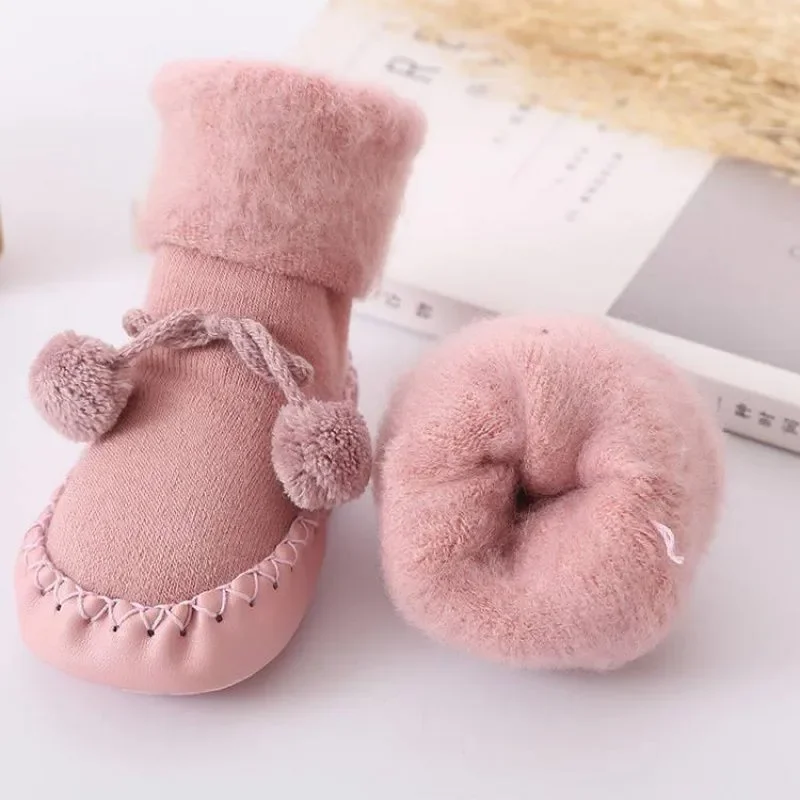 Nuovi calzini per bambini da pavimento per bambini, spessi, caldi, antiscivolo, per ragazzi e ragazze