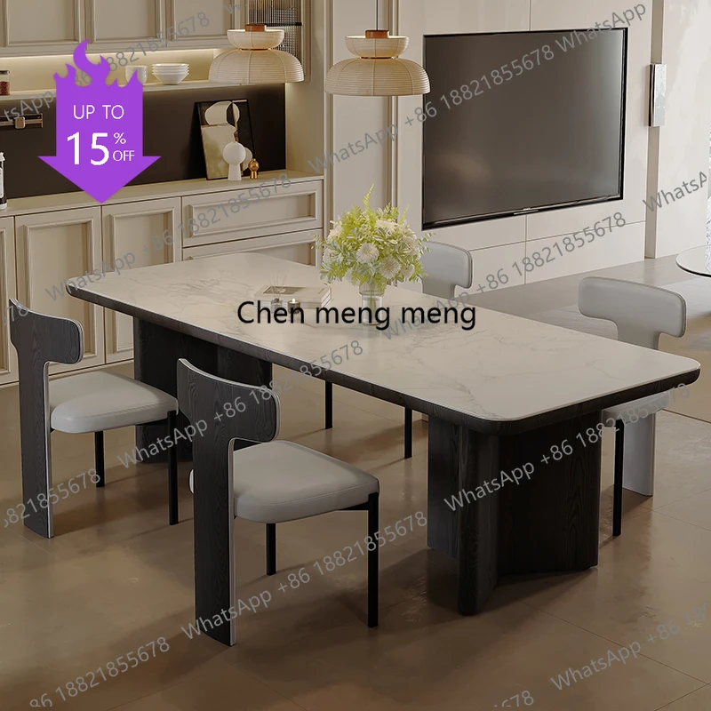 ss03A Italian Simple Dining Table Modern Adult Unusual Aesthetics Special Table Restaurant Salon High Quality Muebles Home Furni