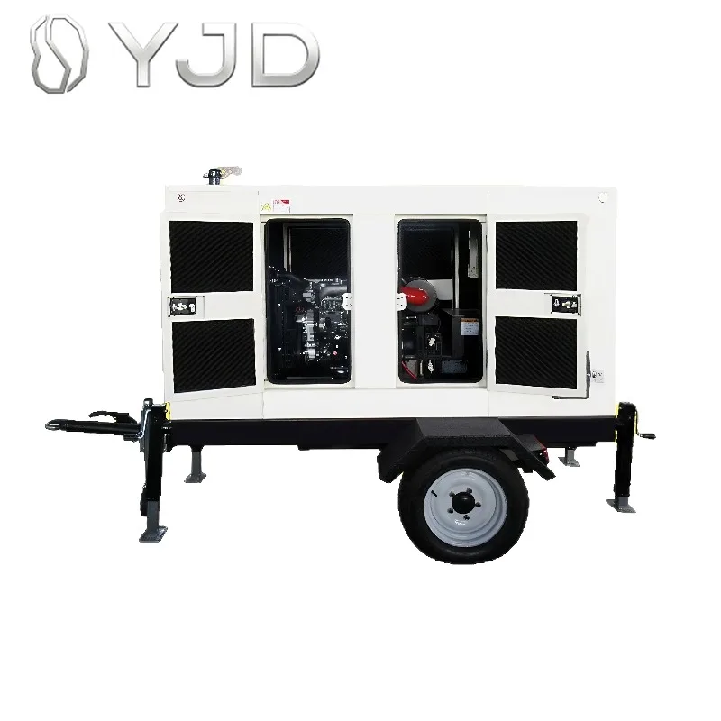 30kw Trailer Generator 50kw 80kw 100kw Silent diesel Generator with Automatic Start and Remote Control