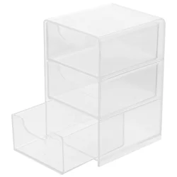 Storage Drawers Dresser Box Makeup Organizer Desktop Organizers Medicine Cabinet and Transparent Bottle