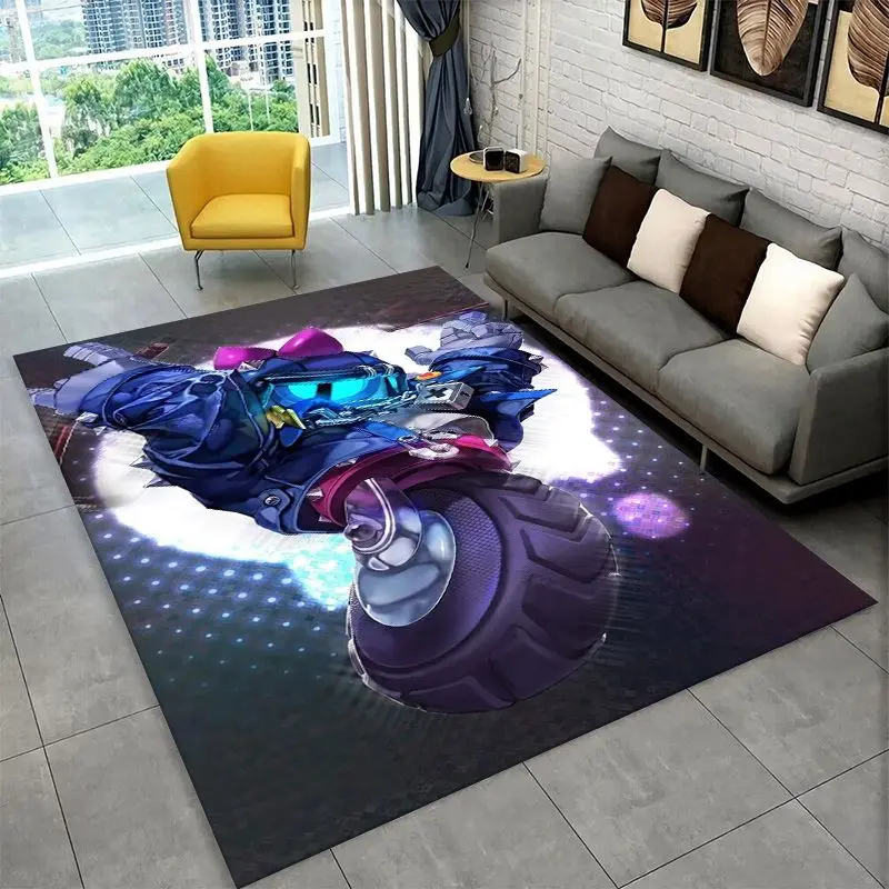 Cartoon B-Brawl Game Non-Slip Area Rug for Living Room,Bedroom,Playroom,Soft Carpet Floor Mat Home Decor Rug Kids Room Gift