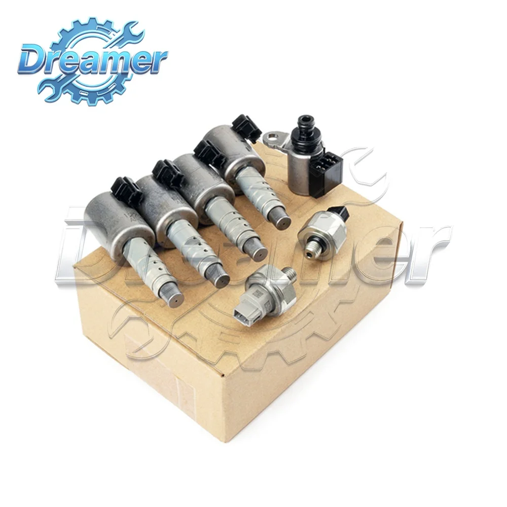 

Original RE0F10D JF016E JF017E CVT Transmission 7Pcs/Set Solenoid Valve and Pressure Sensors for Nissan X-Trail Altima Infinit