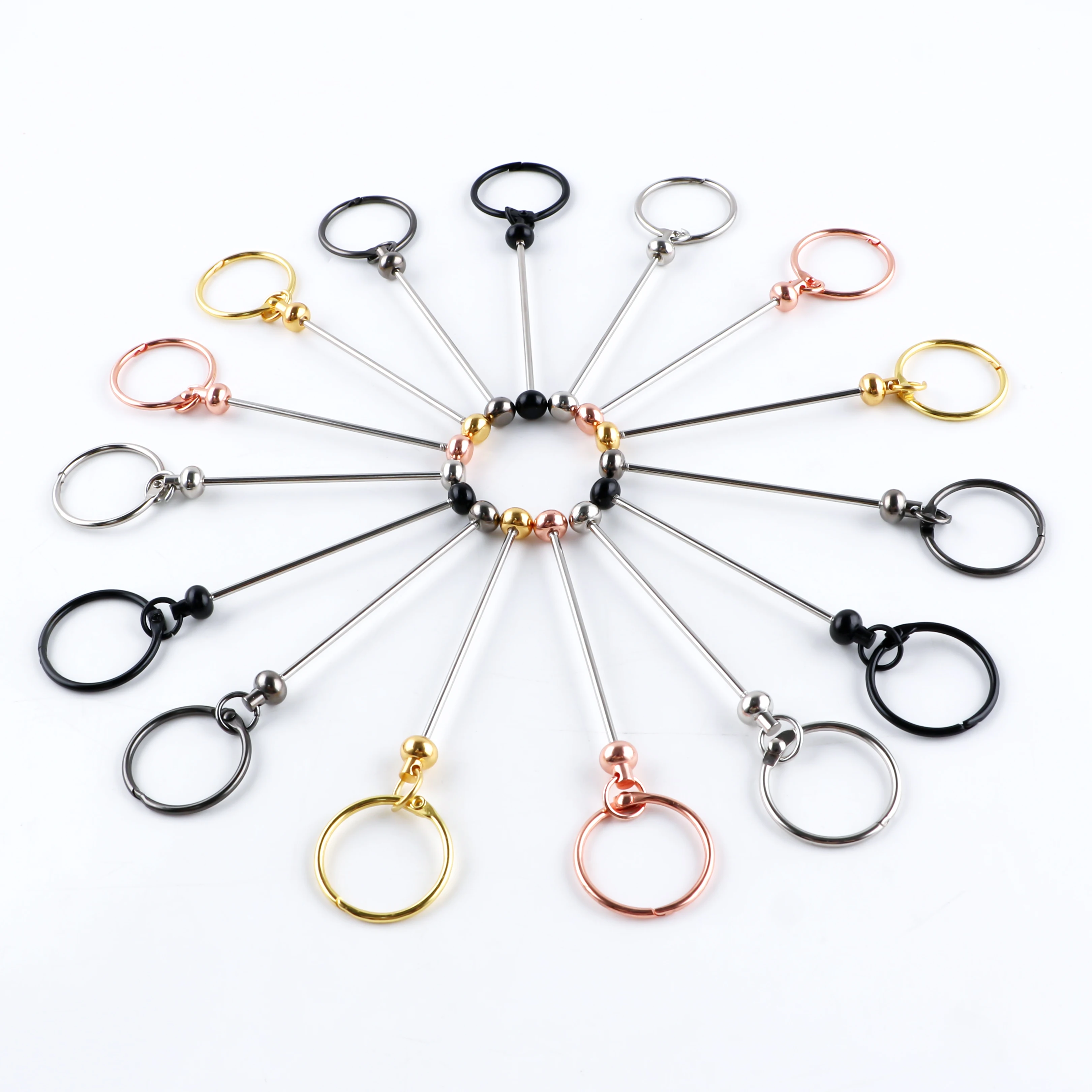 

10/20 Pcs/Lot, Metal Keychains For DIY Accessories, Cup Hanging Decorations, Backpack Chains, Holiday Scene Decorations, Etc