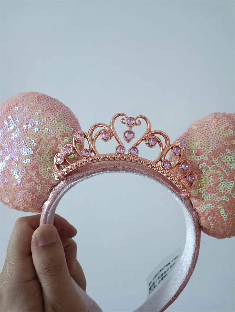 Original disneyland hoop pelo minnie hoop pelo rosa hoop linda chica pelo hoop tocados de fiesta