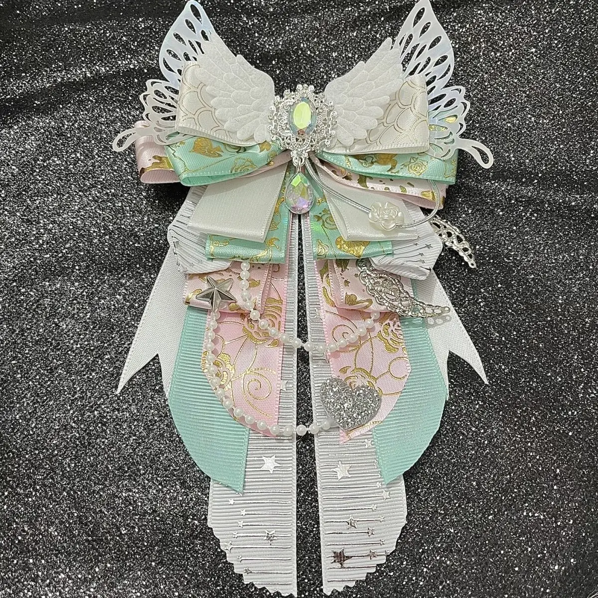 Luxury Anime Cosplay Bowknot,Ita Bags Ribbon Accessories, K-Pop Light Stick Diy Bowknot,Lolita Backpacks Fill Decoration