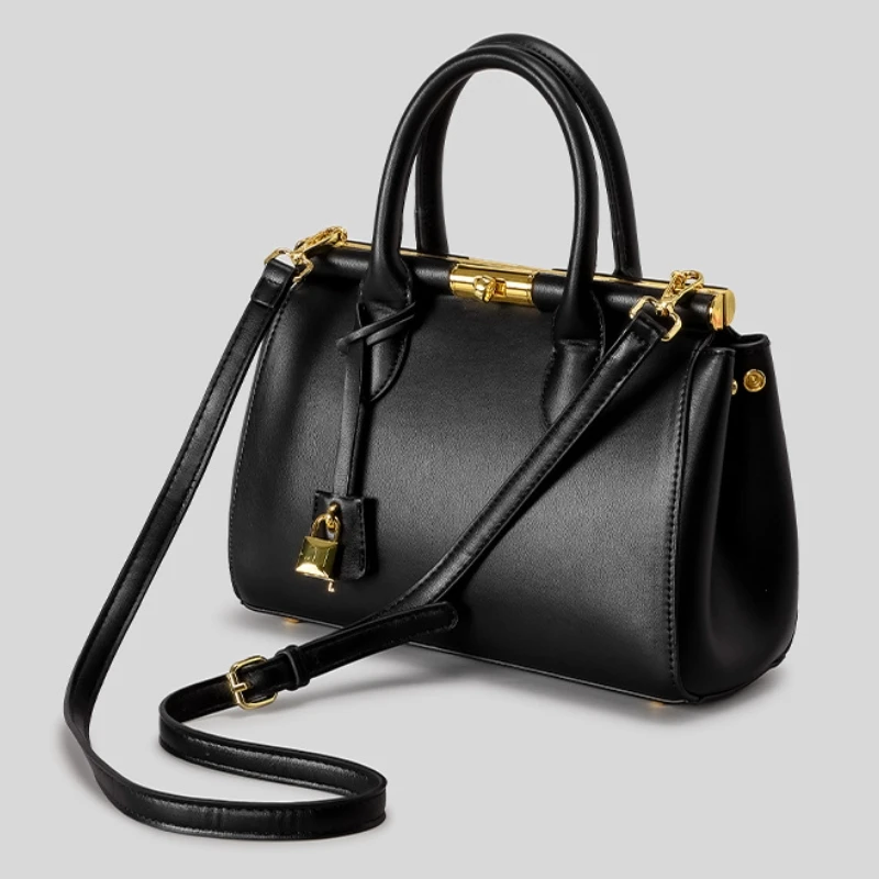 

Женская сумка с зажимом в стиле ретро, весна-лето 2026, новый стильный портфель, большая вместительная сумка через плечо на одно плечо Sac Femme