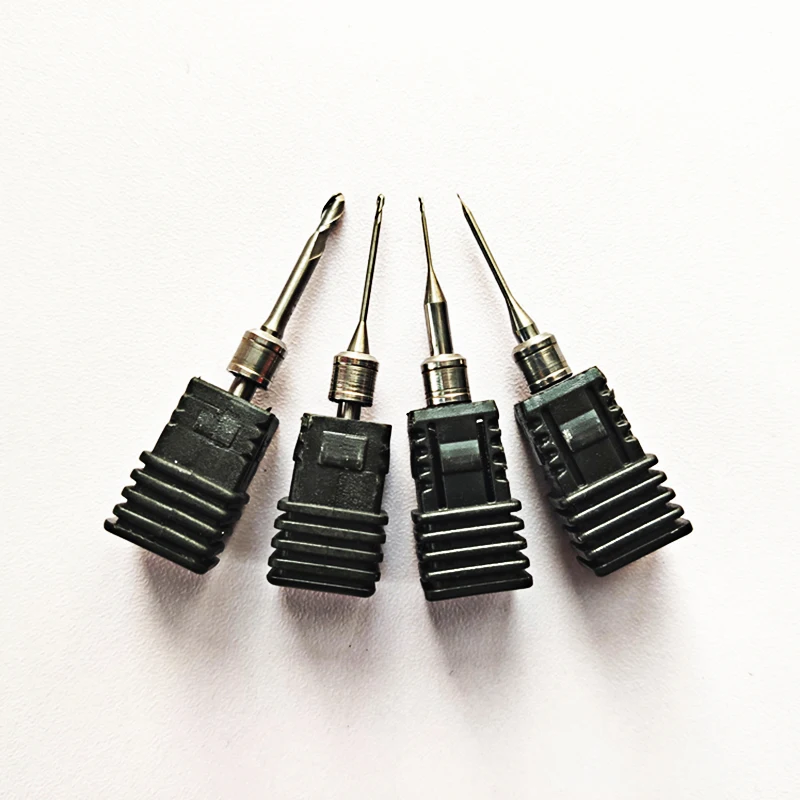 Burs de trituração de xangtech pmma para amann girrbach cad/cam fresadora cabeça diâmetro 0.3/0.6/1.0/2.5mm