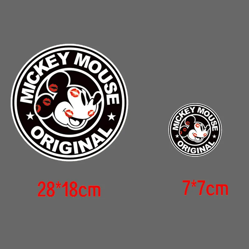 Disney Mickey Minnie Mouse Patches Iron On Hot Transfers Cartoon Clothing Patch DIY Sewing Clothes Bag Decration Sticker Gifts