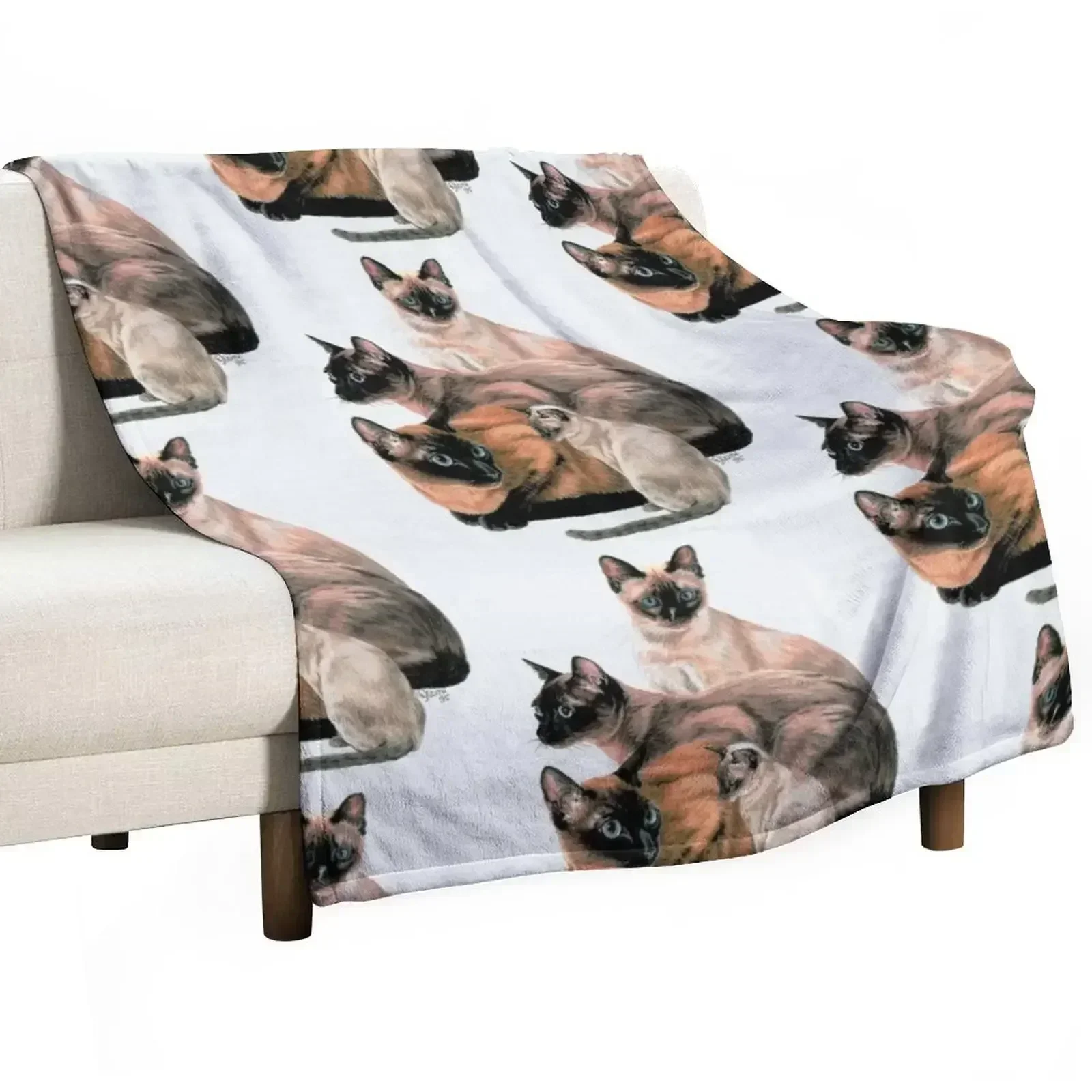 

Tonkinese Assortment Throw Blanket Designers Extra Large Throw wednesday Custom Blankets