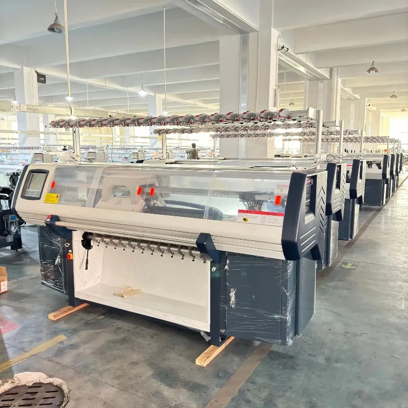 Popularna komputerowa maszyna dziewiarska płaska, przemysłowa maszyna do swetrów wełnianych, maszyna dziewiarska intarsia